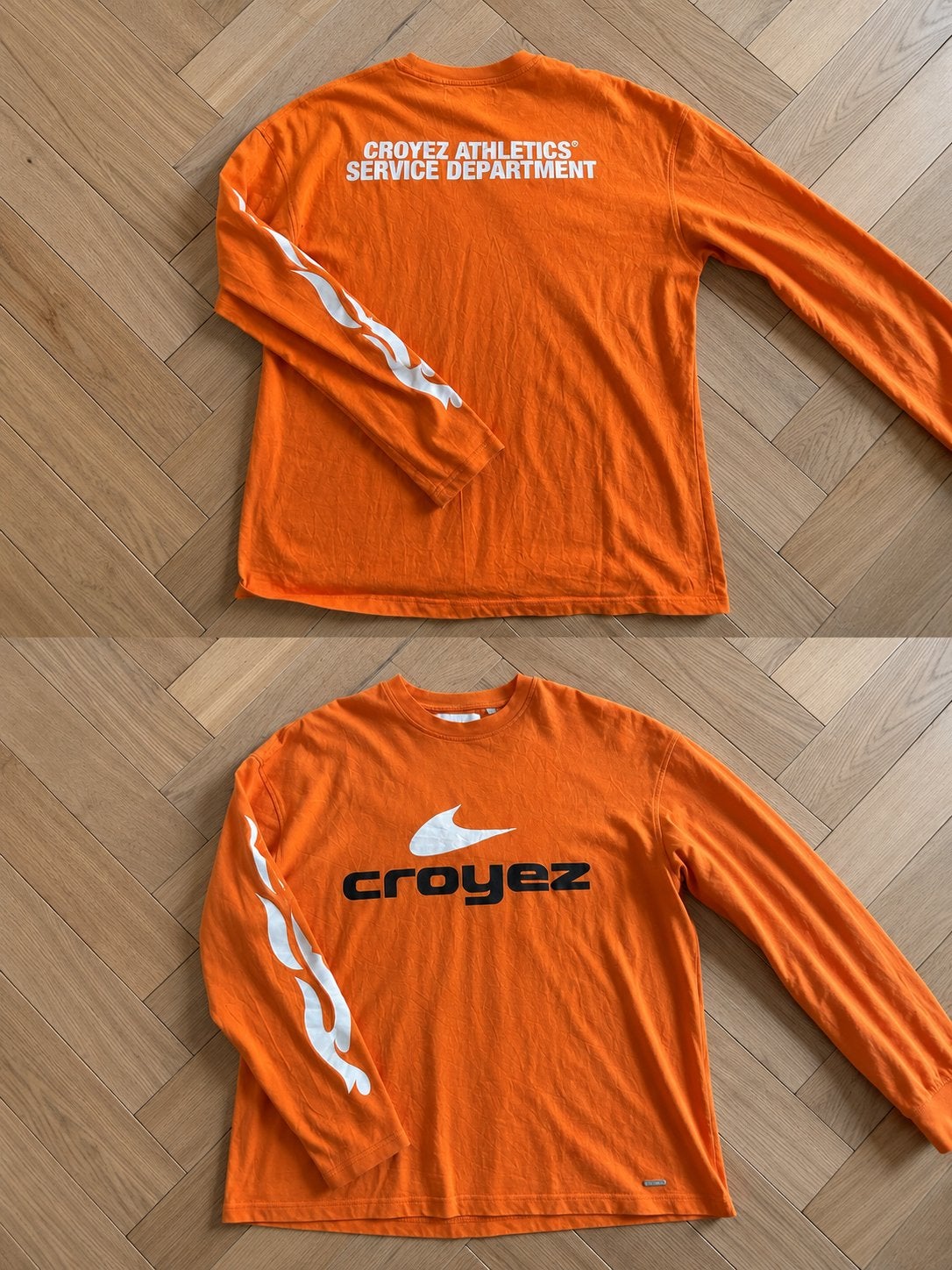 Croyez longsleeve - Oranje - Maat M, Ophalen of Verzenden, Zo goed als nieuw, Maat 48/50 (M), Oranje