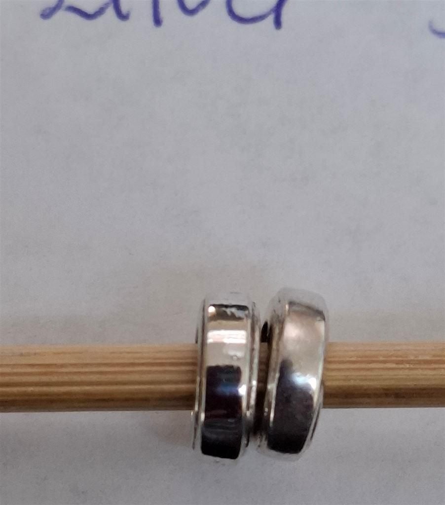 Tussenring bedel met rondjes, zilver S925, Overige merken, Gebruikt, Ophalen of Verzenden, 1 bedel