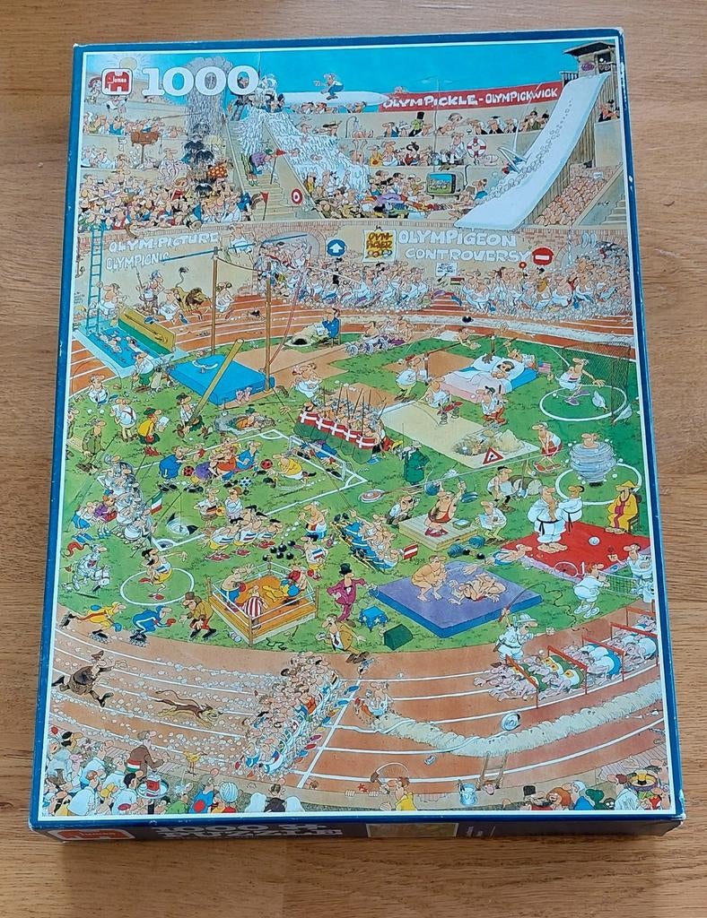 Jan van haasteren puzzel Olympische 1000 stukjes, Hobby en Vrije tijd, Denksport en Puzzels, Ophalen of Verzenden, 500 t/m 1500 stukjes