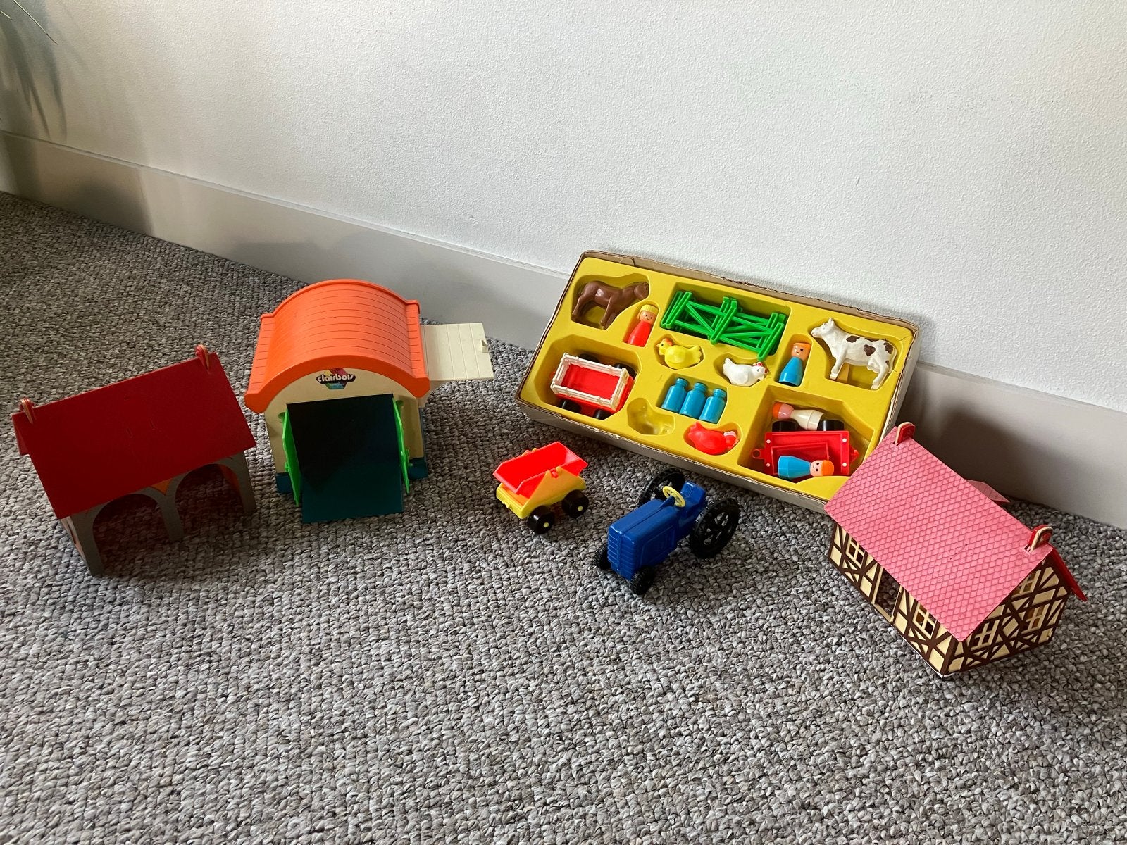 Vintage Clairbois Speelgoed Boerderij Set, Kinderen en Baby's, Ophalen of Verzenden, Gebruikt, Jongen of Meisje