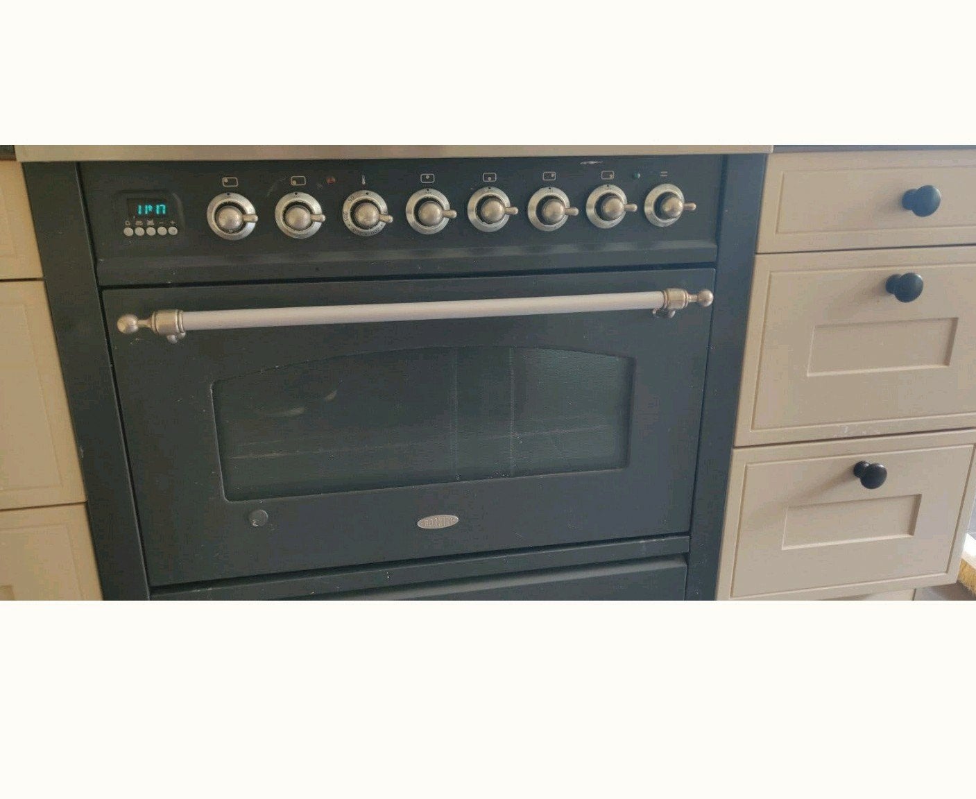 Boretti 90 cm gasfornuis met elektrische over, Ophalen, Gebruikt, 60 cm of meer, Gas
