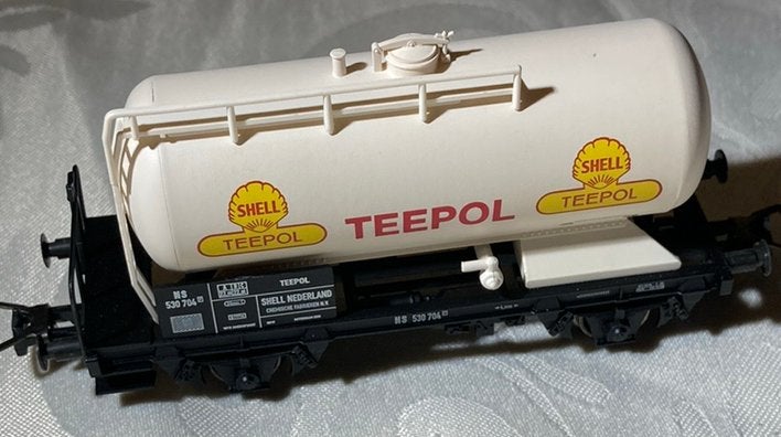 Liliput NS ketelwagon “Shell Nederland”, Ophalen, Gelijkstroom, NS, Liliput