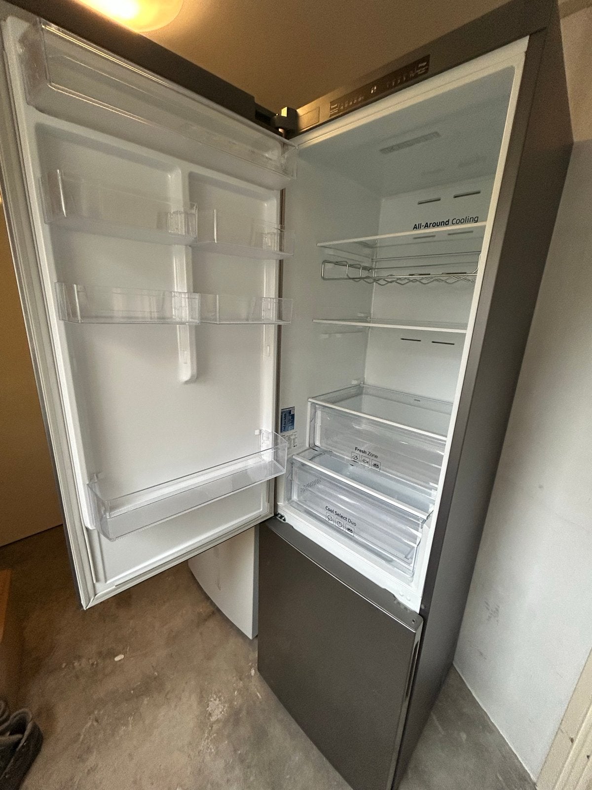 Mooie grote Samsung RB37J501MSA Koel-vriescombinatie, Ophalen, Gebruikt, 200 liter of meer, 60 cm of meer