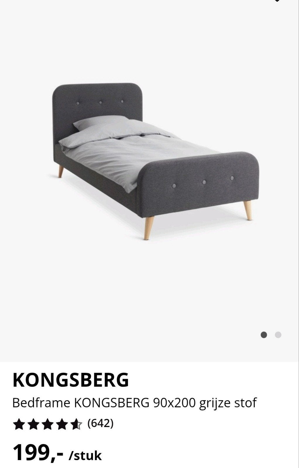 Jysk Eenpersoons bed, Gebruikt, 90 cm, Eenpersoons, Ophalen of Verzenden