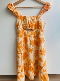 Oranje linnen jurk van Zara mt. 152/158, Meisje, Nieuw, Ophalen of Verzenden, Zara