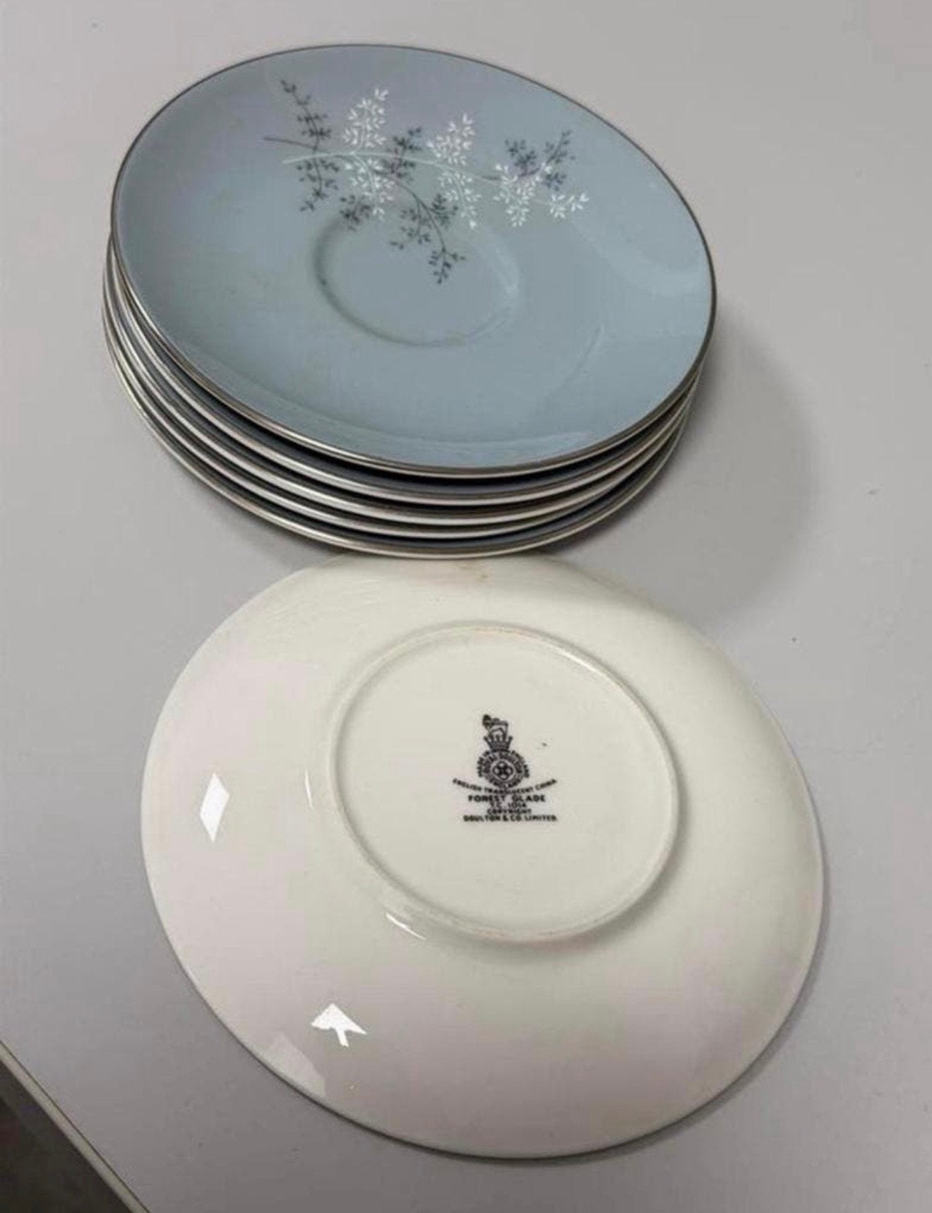 6x Vintage schotels 15cm Royal Doulton Forest Glade servies, Ophalen of Verzenden