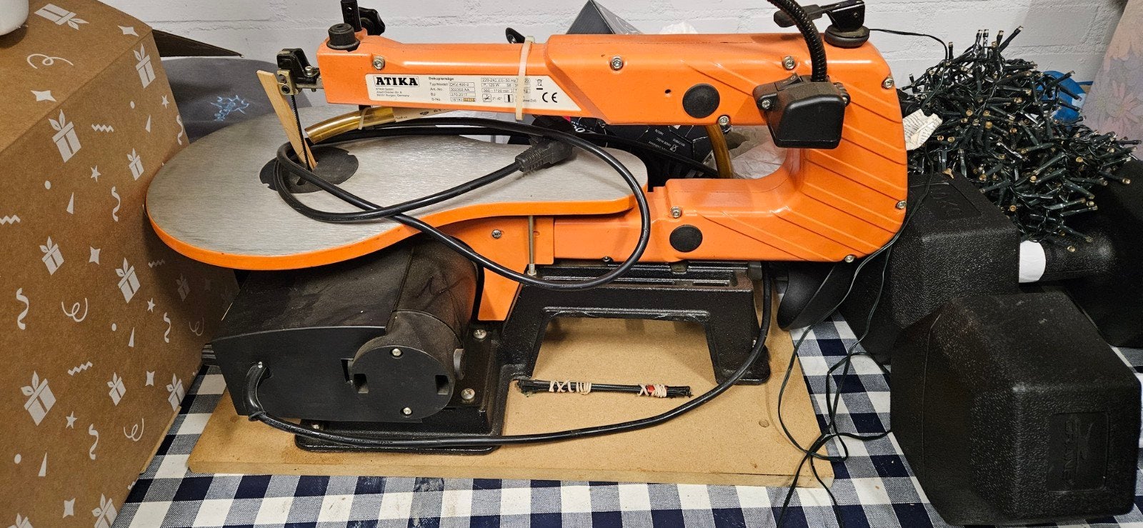Atika DKV 400-2 Figuurzaagmachine, Doe-het-zelf en Verbouw, Gereedschap | Zaagmachines, Ophalen, Gebruikt, Atika, 30 tot 70 mm