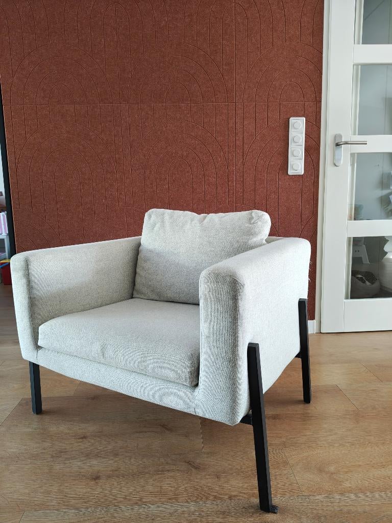 Ikea Koarp fauteuil, Ophalen, 75 tot 100 cm, Zo goed als nieuw, Stof
