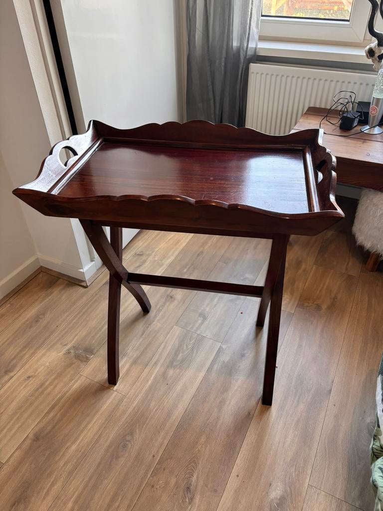 Mooie Butlertray, Huis en Inrichting, Tafels | Bijzettafels, Ophalen, 55 tot 75 cm, Zo goed als nieuw, Antiek - landelijk - romantisch