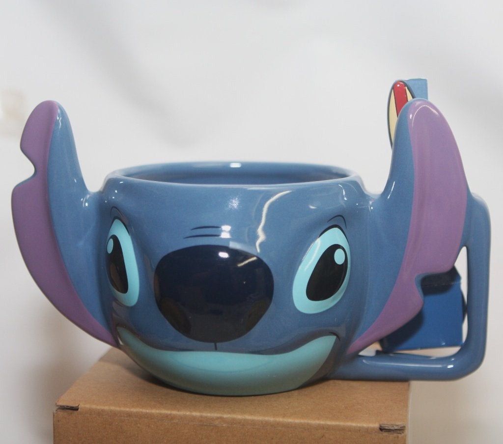 2 originele Disney Stitch mokken, nieuw in doos., Disney, Verzenden, Servies, Disney