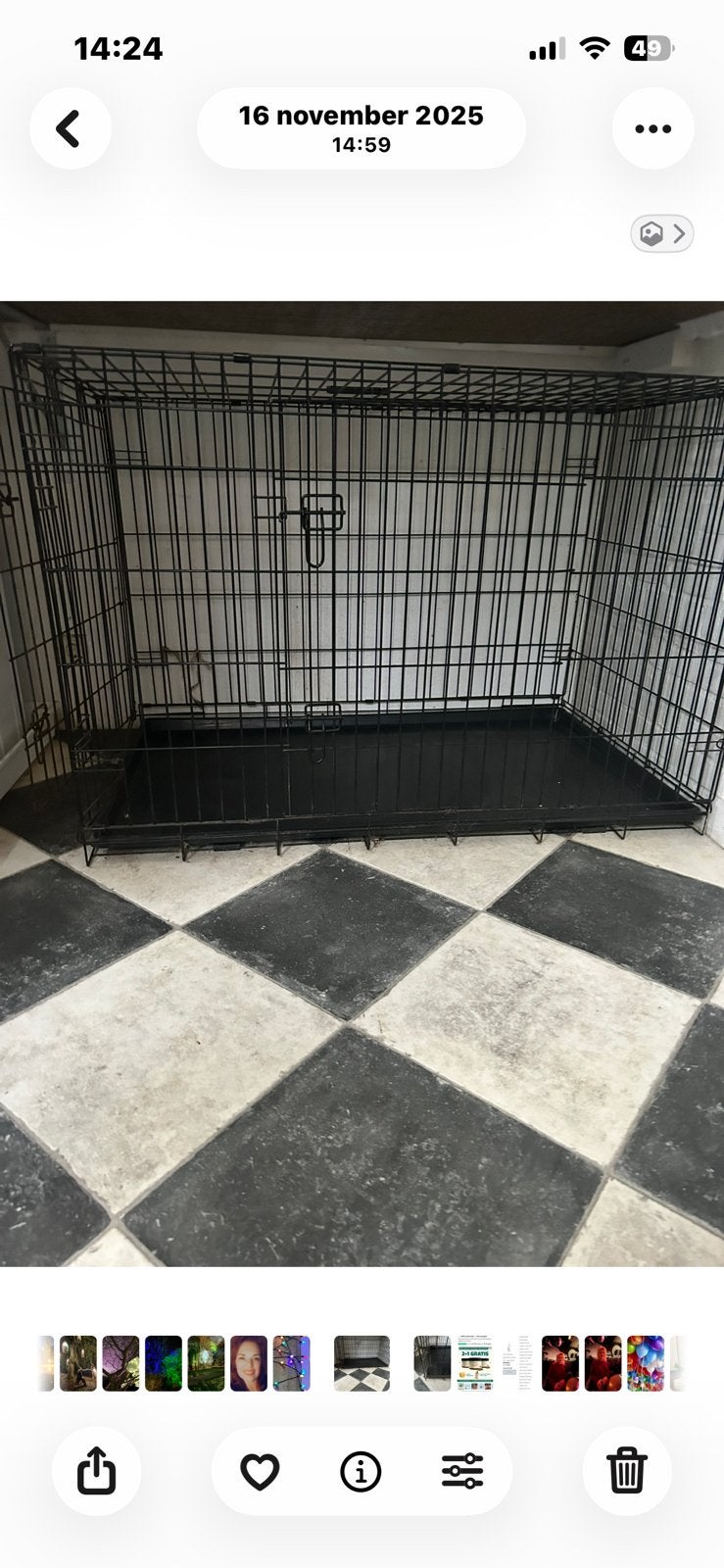 Xxl bench, Dieren en Toebehoren, Hondenbenches, Ophalen, Gebruikt
