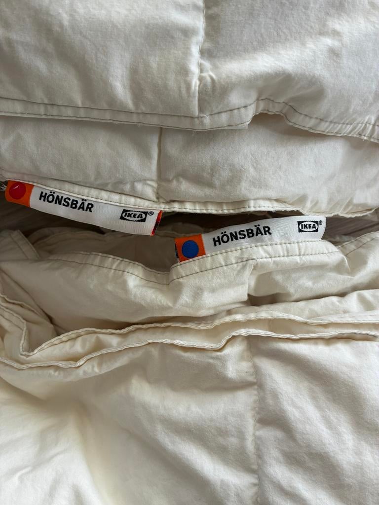 IKEA Hönsbär dekbed - 4 seizoenen - 1-persoons, Ophalen, Gebruikt, Wit, Tweepersoons