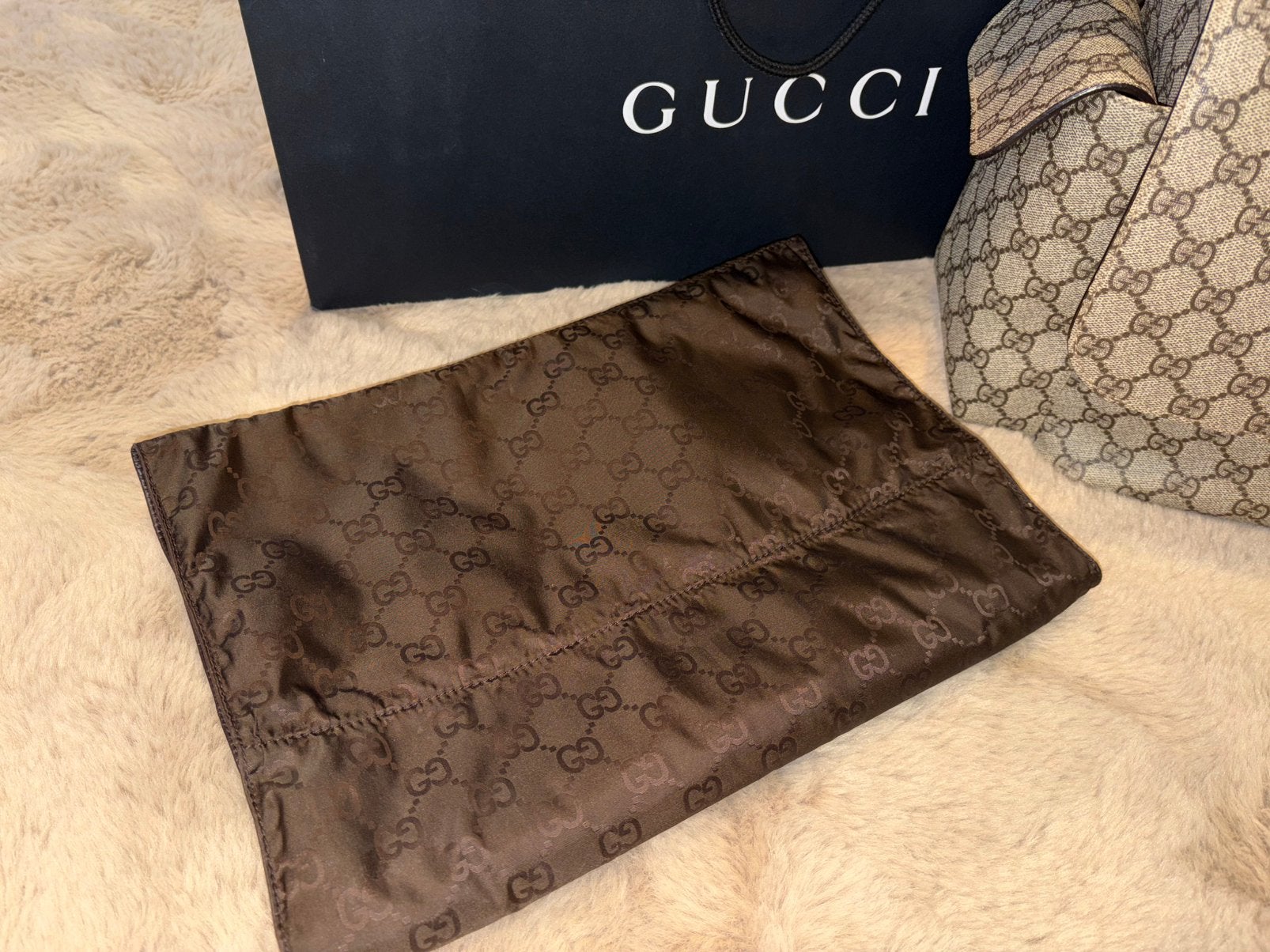 Gucci Luiertas met Verschoningsmatje, Verzorgingstas, Gebruikt, Gucci, Ophalen of Verzenden