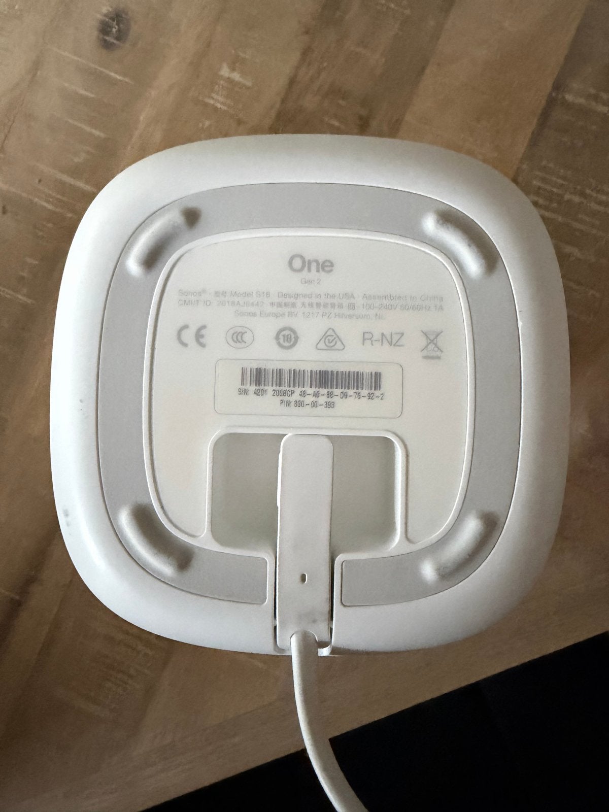 Foto 6 van Sonos One Gen 2 Speaker - Wit