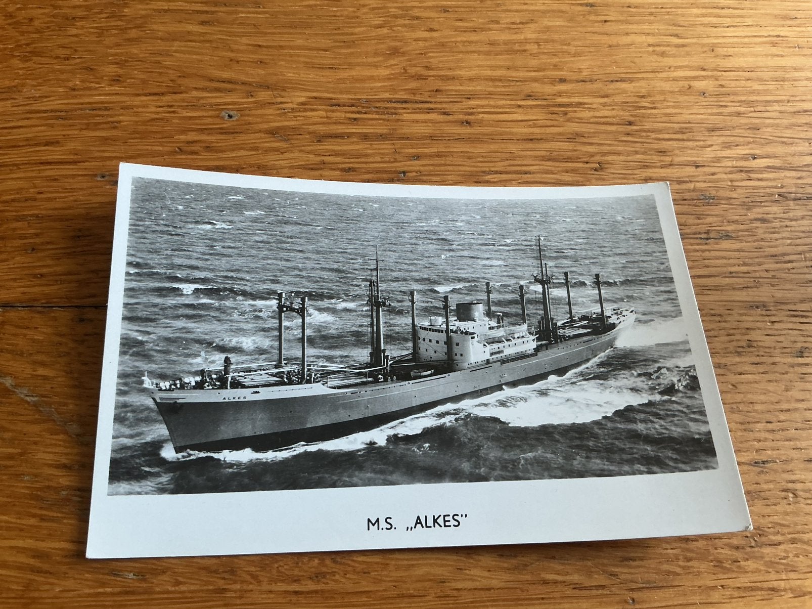 S734 MS ALKES van Nievelt , Goudriaan ROTTERDAM, Ophalen of Verzenden, Zo goed als nieuw, Kaart, Foto of Prent