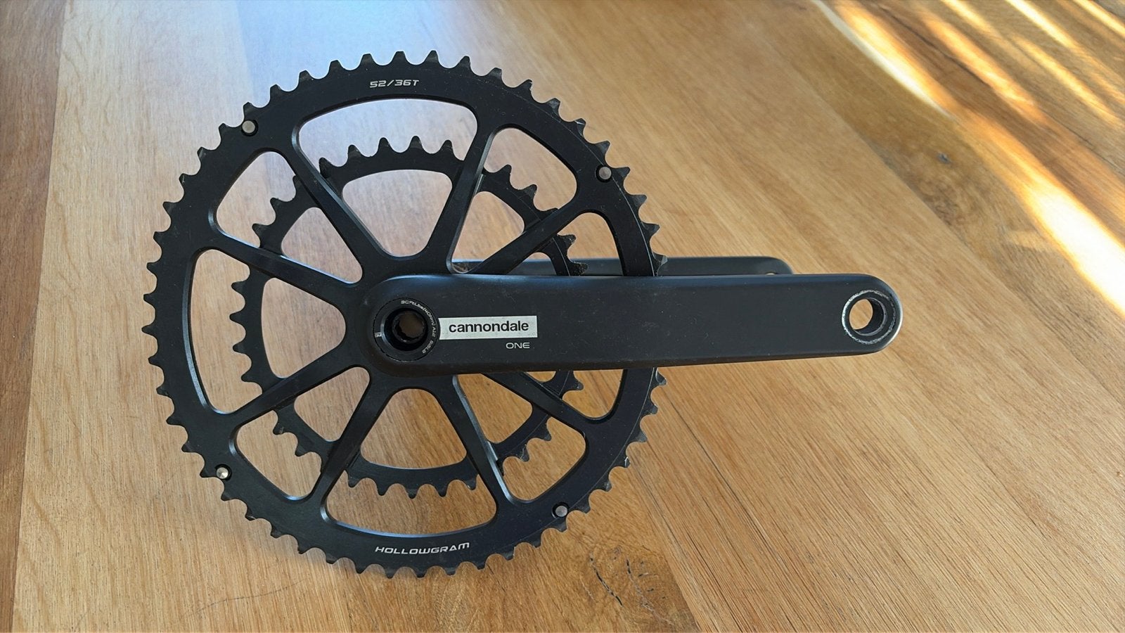 Cannondale hollowgram spider One Crankstel  52/36T, Crankstel of Pedalen, Nieuw, Ophalen of Verzenden, Aluminium