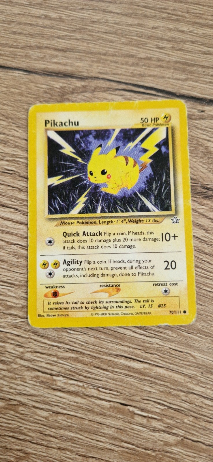 Pokémon Kaart - Pikachu (Klassiek / Jungle of Base Set) - Vi, Ophalen, Zo goed als nieuw, Losse kaart