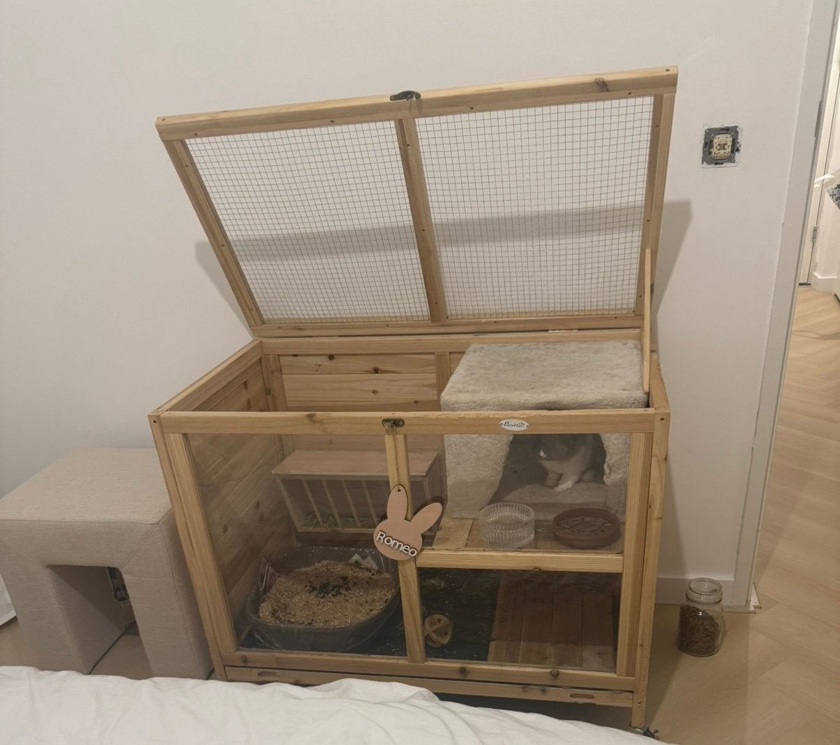 Konijnenhok, Ophalen, Gebruikt, Hok, 75 tot 110 cm