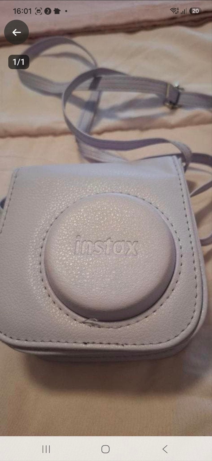 Instax camera hoesje - Lichtpaars, Overige merken, Schouderband, Hoes, Ophalen of Verzenden
