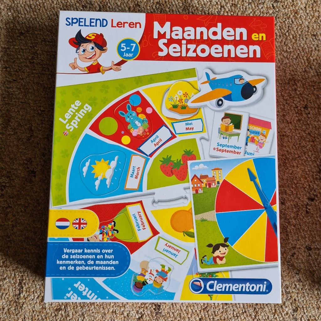 Spelend Leren - Maanden en Seizoenen - Clementoni, Ophalen of Verzenden, Zo goed als nieuw, Taal en Lezen