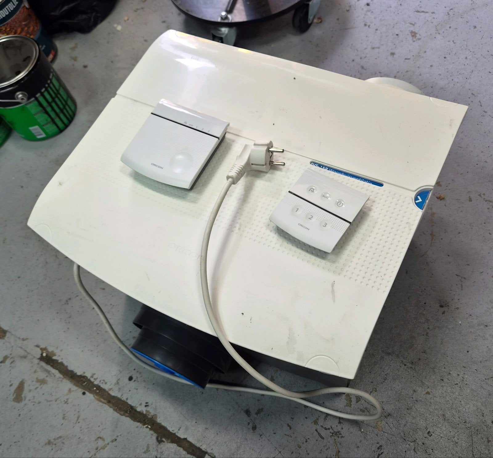Orcon MVS-15RH CO2B + vochtsensor + CO2 bedieningssensor, Doe-het-zelf en Verbouw, Ventilatie en Afzuiging, Ophalen, Afzuiger
