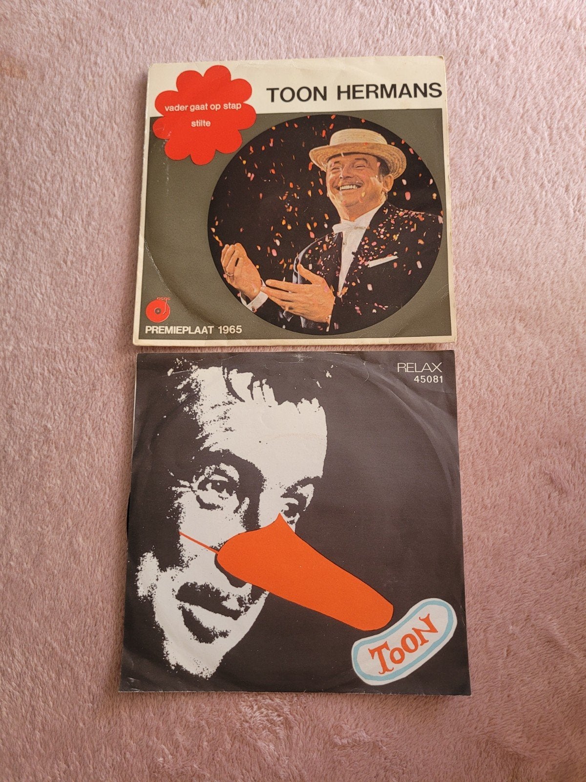 Toon Hermans Singles - Vader Gaat Op Stap / Stille, Cd's en Dvd's, Vinyl Singles, Gebruikt, Originele persing, 7 inch, Single