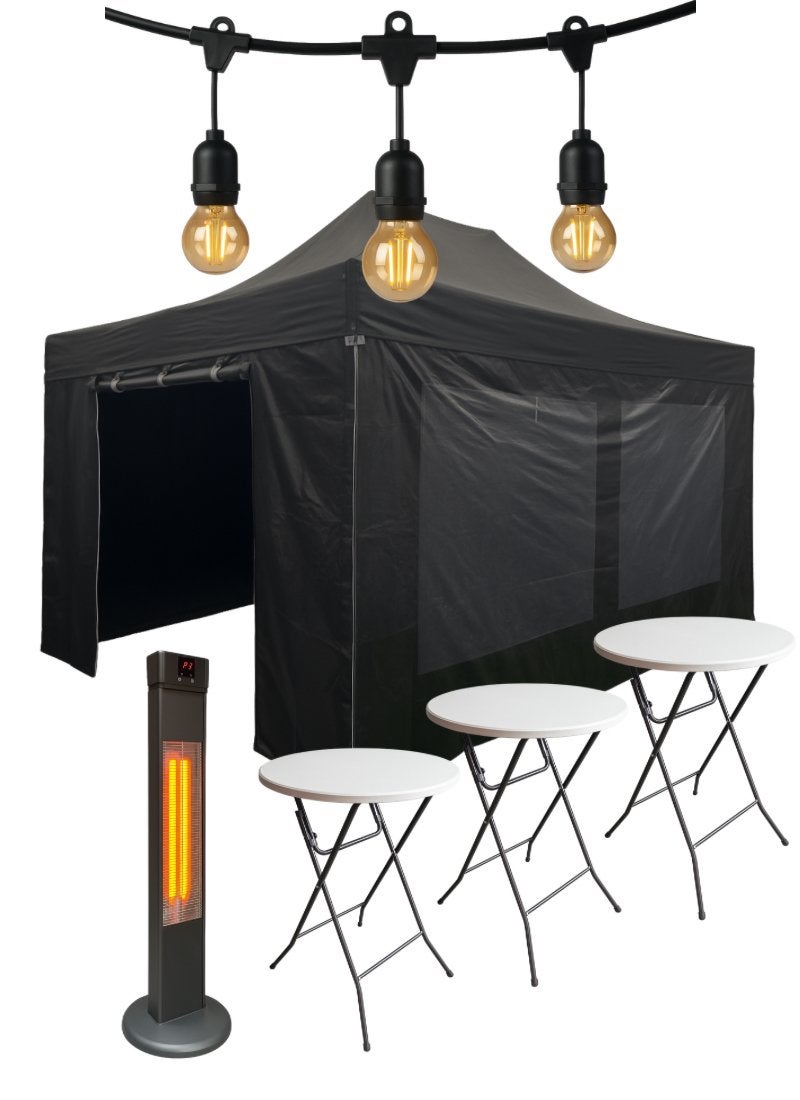 Partytentpakket Premium – Easy Up 3x6 meter te huur, Tuin en Terras, Partytenten, Ophalen, Zo goed als nieuw, 5 tot 8 meter