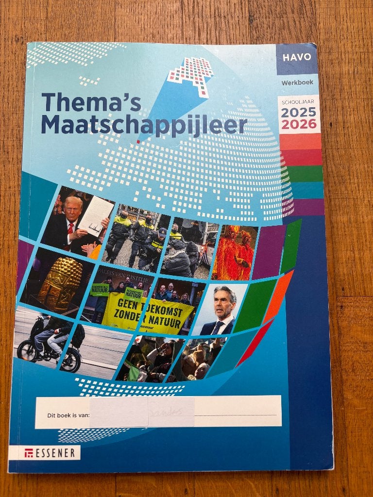 Thema's maatschappijleer havo, Boeken, HAVO, Diverse auteurs, Ophalen of Verzenden, Zo goed als nieuw