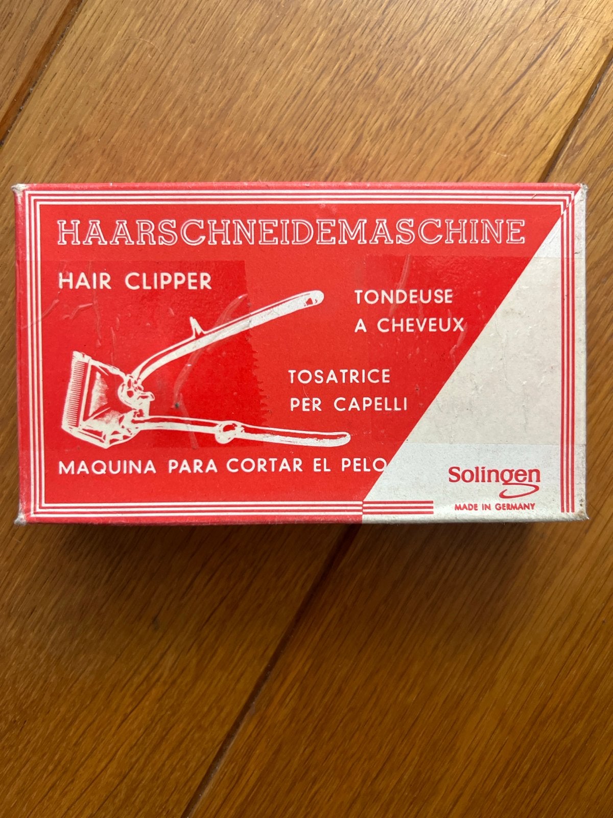 Vintage Haarsnijmachine Solingen/Wellmeister, Antiek en Kunst, Antiek | Overige Antiek, Ophalen