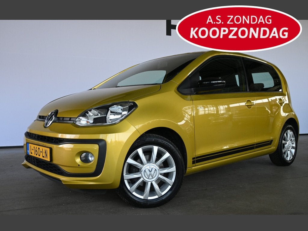 Volkswagen up! 1.0 BMT CLUB High Up! Airco Stoelverwarming L, Auto's, Stof, Gebruikt, Met garantie (alle), 23 km/l