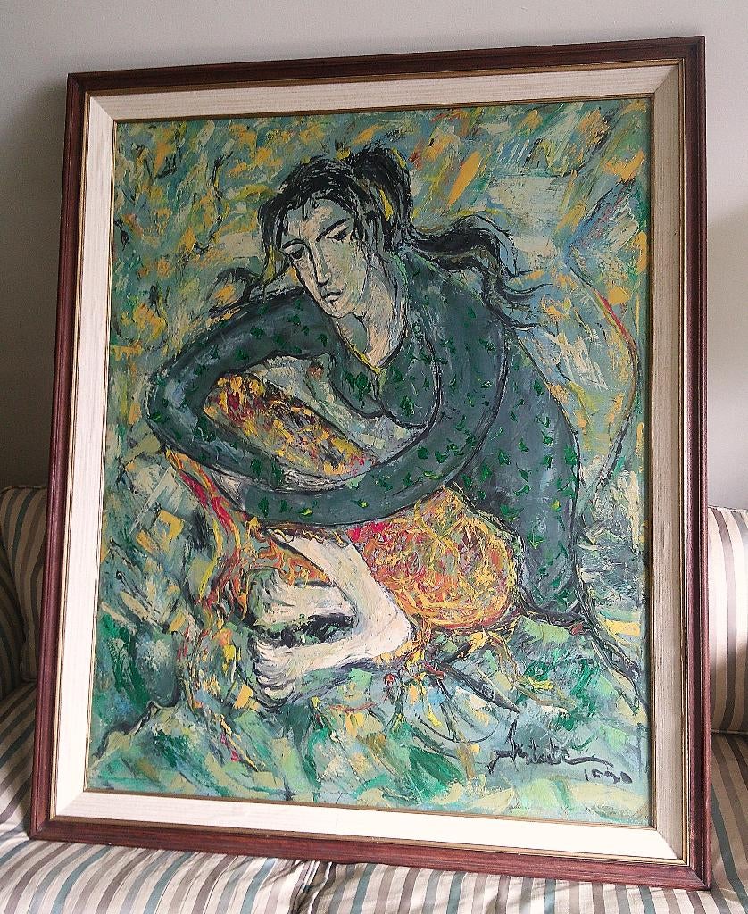 Jonge vrouw 1990 - Astuti Kusumo (geb.1970 Indonesië), Ophalen