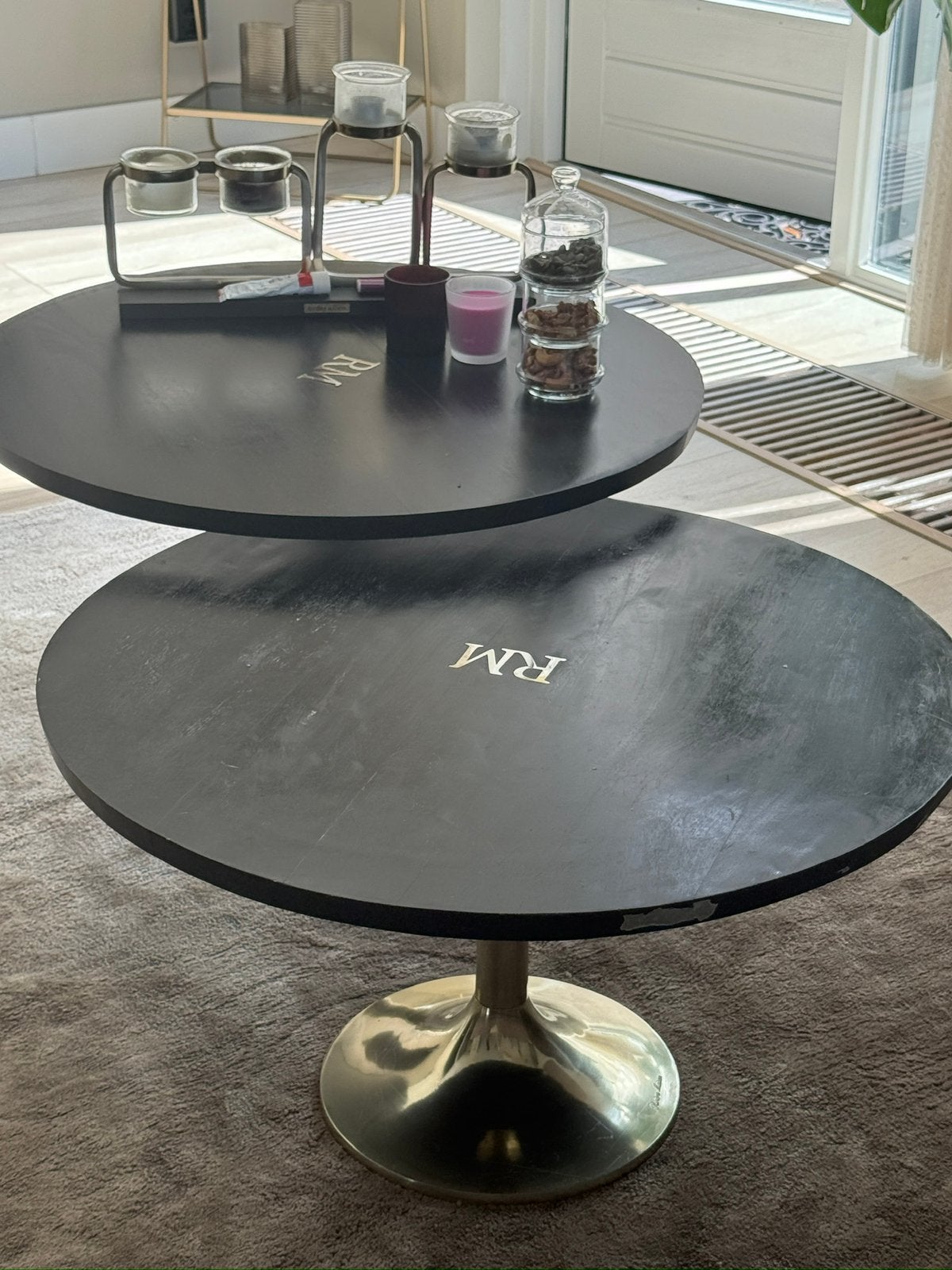 Riviera Maison salontafels 2x, Ophalen, Gebruikt, Hout