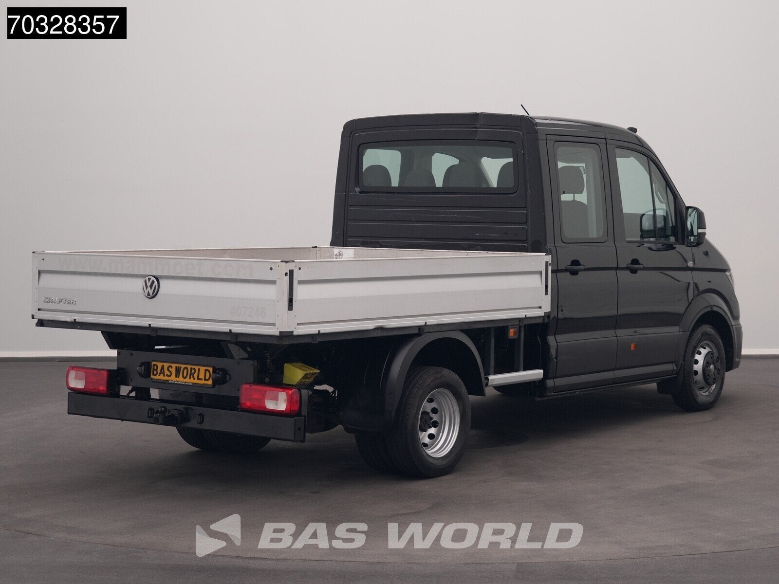 Volkswagen Crafter 122pk Dubbel Cabine Open Laadbak Dubbellu, Stof, Gebruikt, Euro 6, 4 cilinders