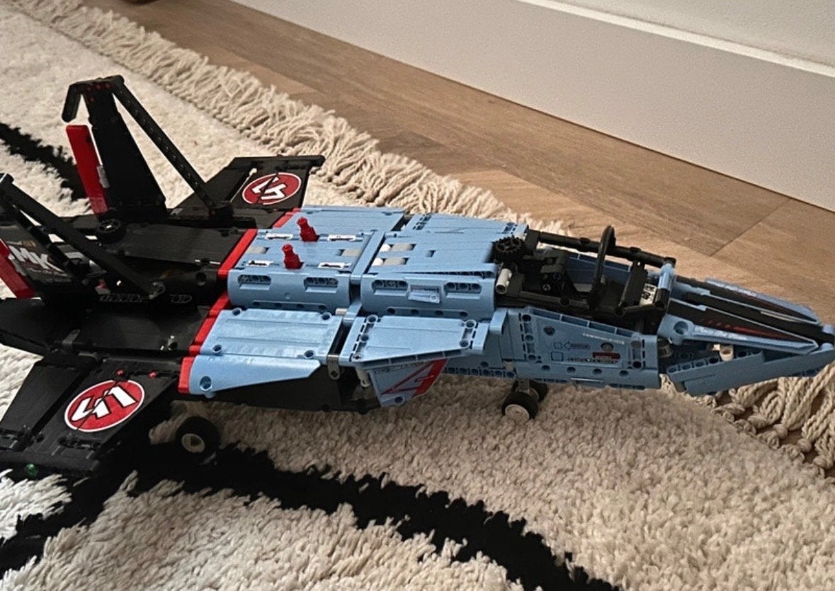 LEGO Technic 42066 Air Race Jet compleet met doos en instruc, Gebruikt, Lego, Ophalen of Verzenden, Complete set