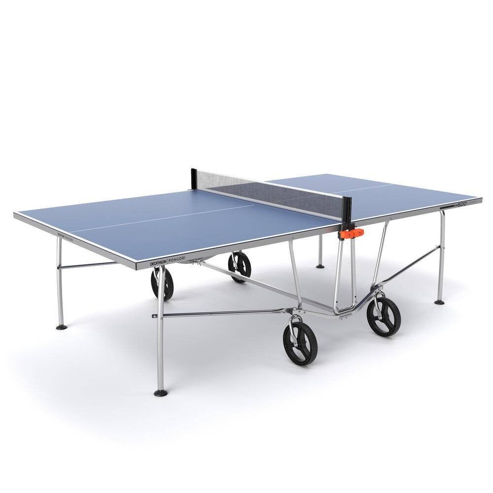 Tafeltennis Pongori PPT 500 outdoor, Sport en Fitness, Tafeltennis, Ophalen, Zo goed als nieuw, Tafel Outdoor, Verrijdbaar