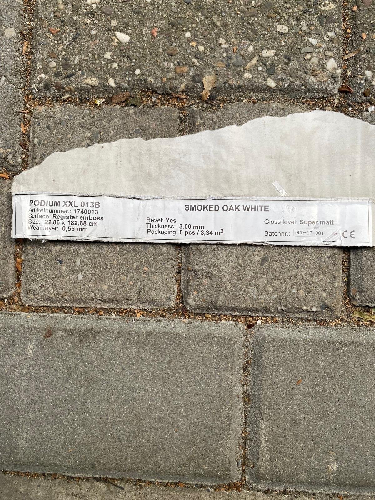 Laminaat Podium XXL 013B Smoked Oak White, Nieuw, Ophalen of Verzenden, Minder dan 5 m², 10 tot 30 cm