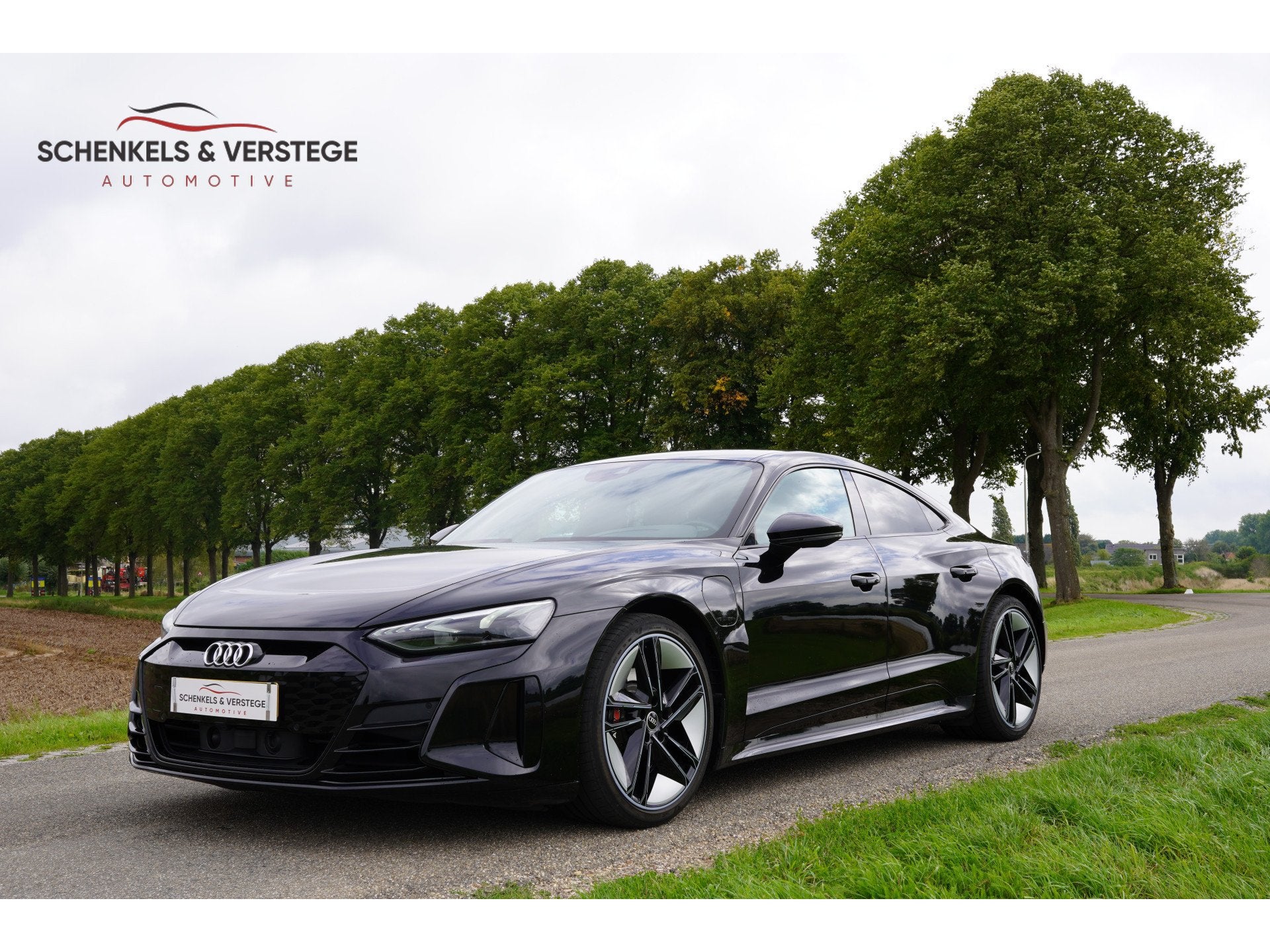 Audi e-tron GT GT 93 kWh / 89.1 SOH / BTW / Pano / Luchtveri, Auto's, Automaat, Dealer onderhouden, Zwart, Zwart