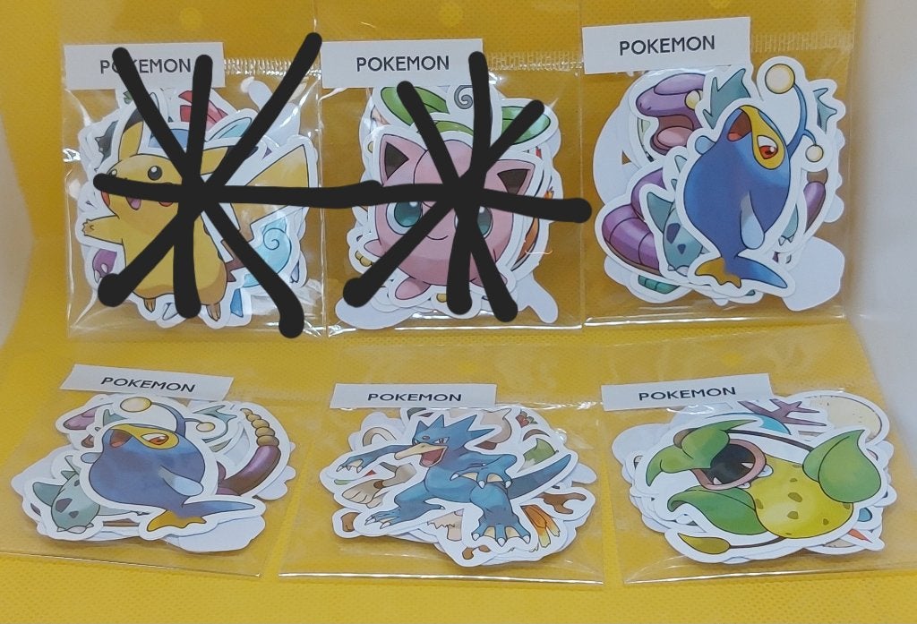 Stickers Pokémon, Ophalen of Verzenden, Nieuw, Meerdere stickers