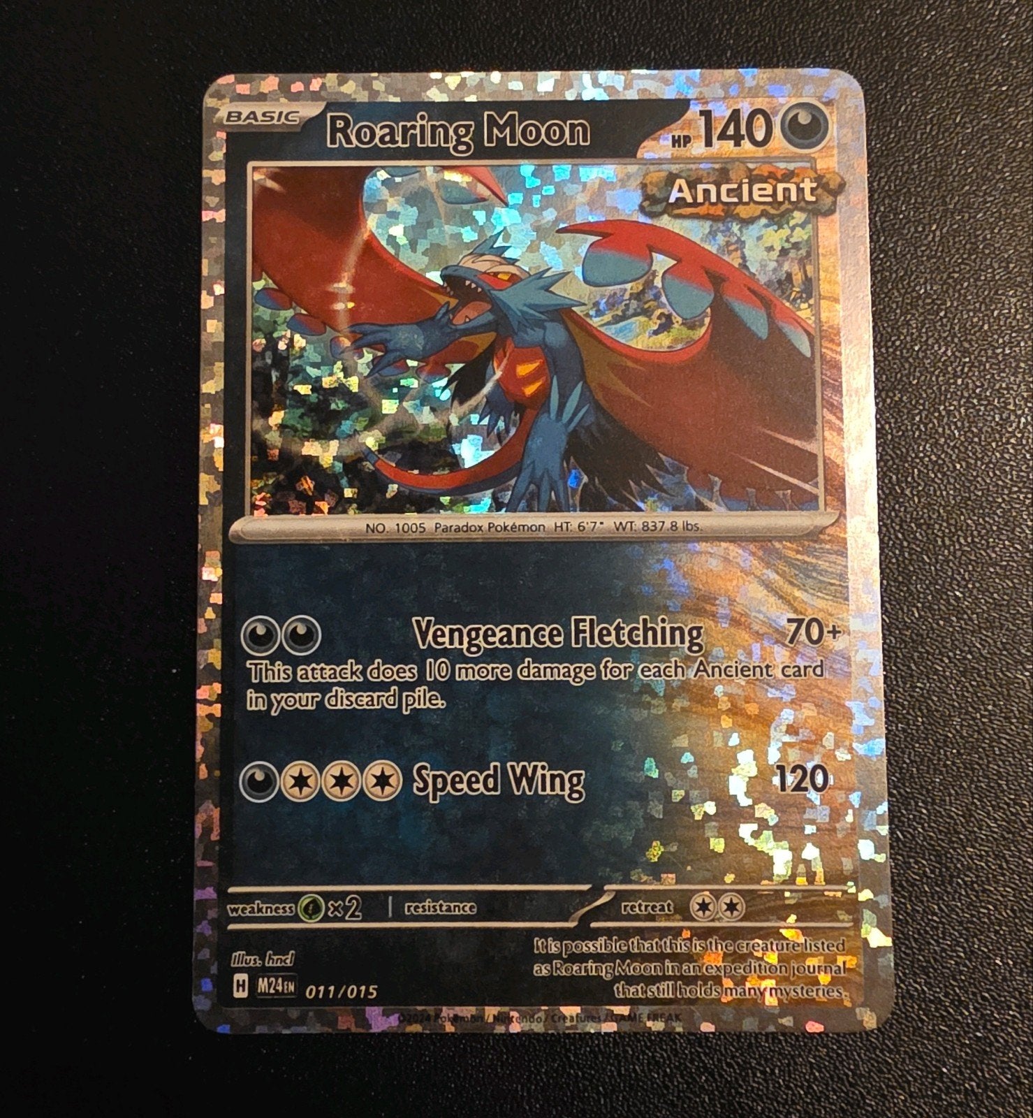 Roaring Moon H 011/015 - Pokémon Kaart, Ophalen of Verzenden, Nieuw, Losse kaart, Foil