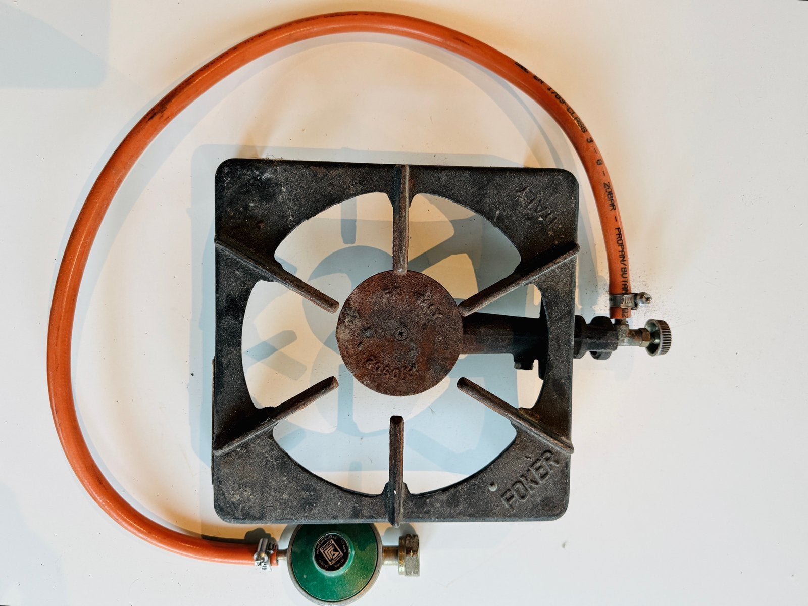 Foker gasbrander – gietijzeren wokbrander – 2,5 kW, Ophalen, Zo goed als nieuw, Gas
