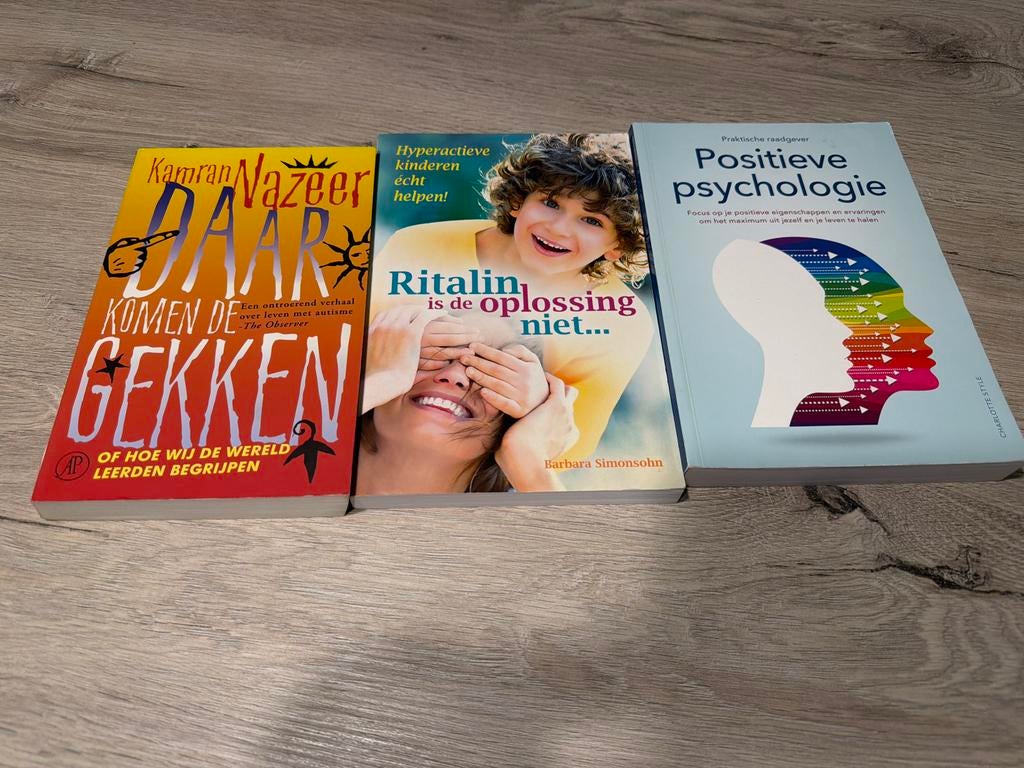 Psychologie boeken: Autisme, Ritalin, Positieve Psychologie, Ophalen of Verzenden, Gelezen, Overige onderwerpen