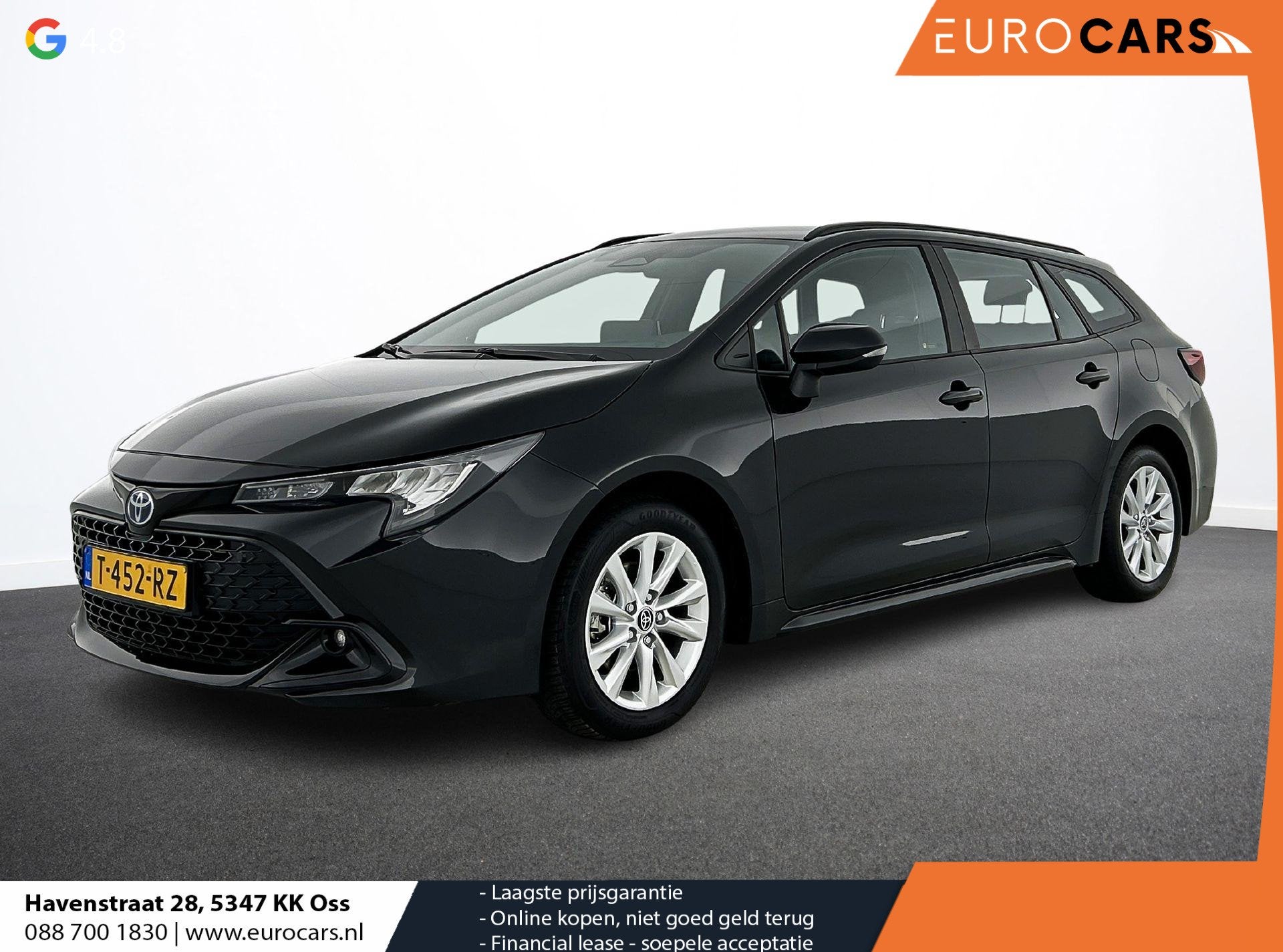 Toyota Corolla Touring Sports 1.8 Hybrid Automaat Active Nav, Auto's, Gebruikt, 4 cilinders, Corolla, Zwart