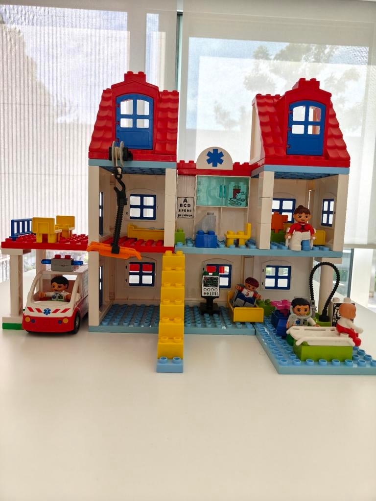 Lego Duplo (5795) Ziekenhuis, Ophalen of Verzenden, Zo goed als nieuw, Duplo