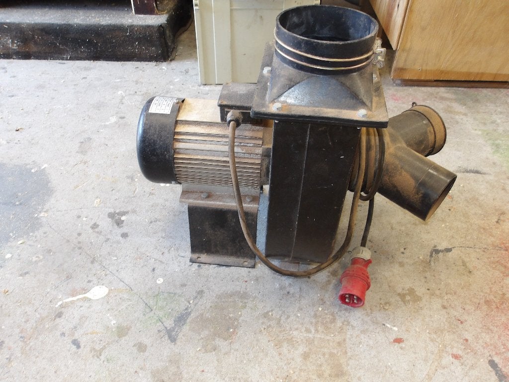 afzuiginstallatie slakkenhuis krachtstroom elektromotor, Ophalen, Gebruikt, Afzuiger