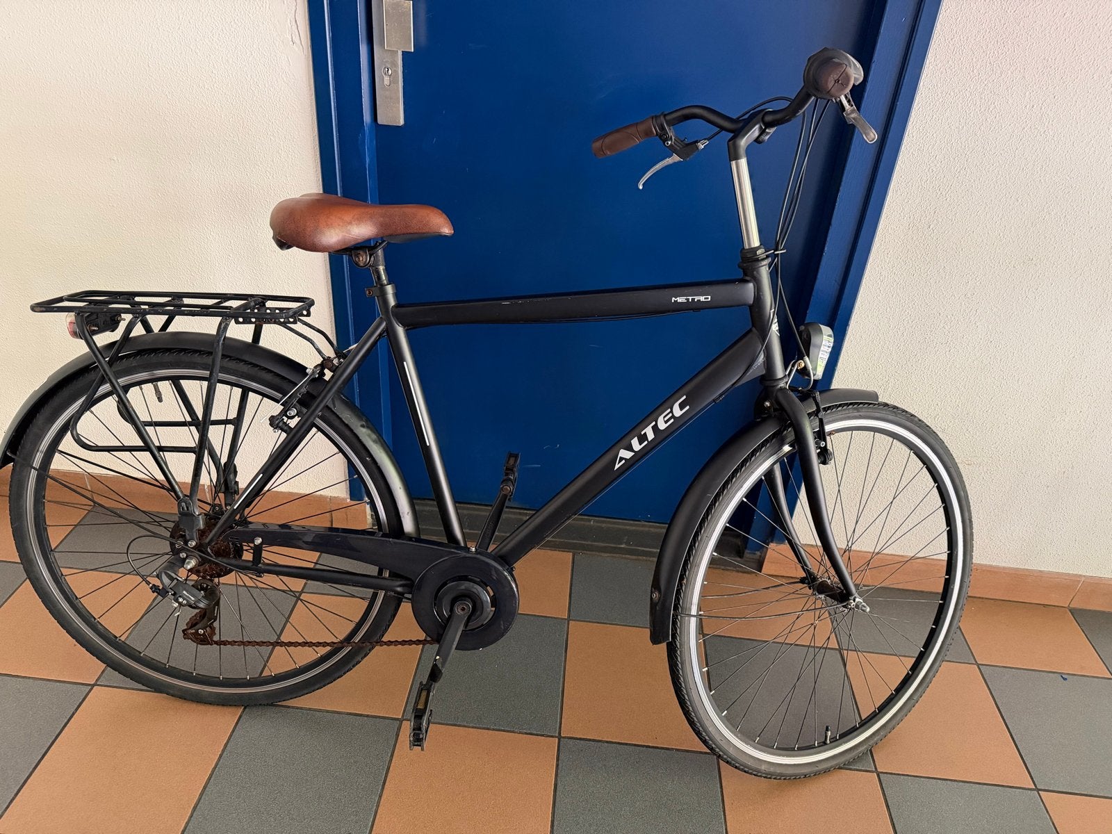 Altec Metro herenfiets - Zwart, Gebruikt, Fietsen en Brommers, Overige merken, Gebruikt, Velgrem, Versnellingen
