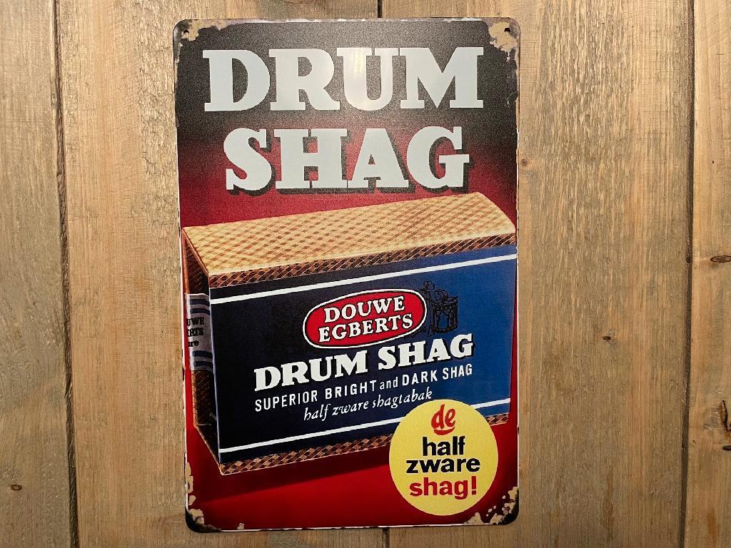 Reclamebord Drum Vintage 20x30, Ophalen of Verzenden, Zo goed als nieuw, Reclamebord