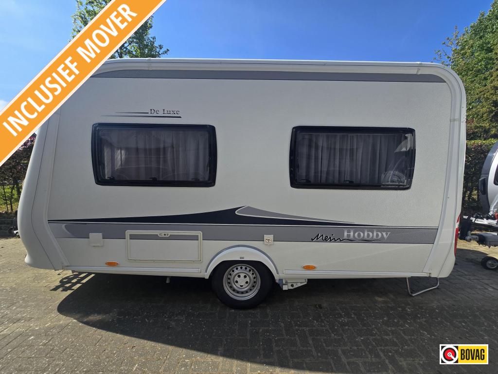Hobby De Luxe 400 SFE mover + vv + 2 x fietsendrager, Hobby, Bedrijf, Treinzit, Schokbreker