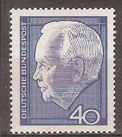Duitsland Bund, Lübke, 1964., Ophalen of Verzenden, BRD, Postfris