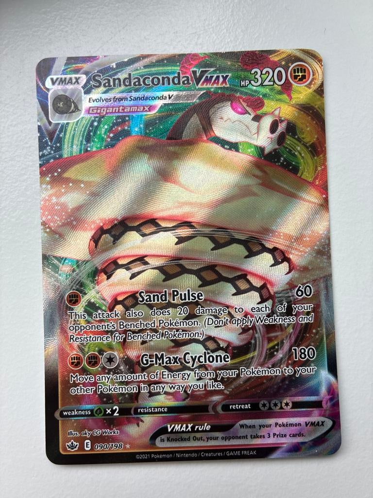 Sandaconda VMAX Pokémon Kaart 090/198 - Zo goed als nieuw, Ophalen of Verzenden, Zo goed als nieuw, Losse kaart, Foil