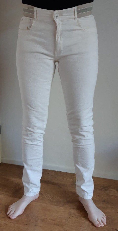 Para Mi, Celine High Waist, Skinny Leg, Broek W40/L32, Maat 38/40 (M), Para Mi, Wit, Ophalen of Verzenden